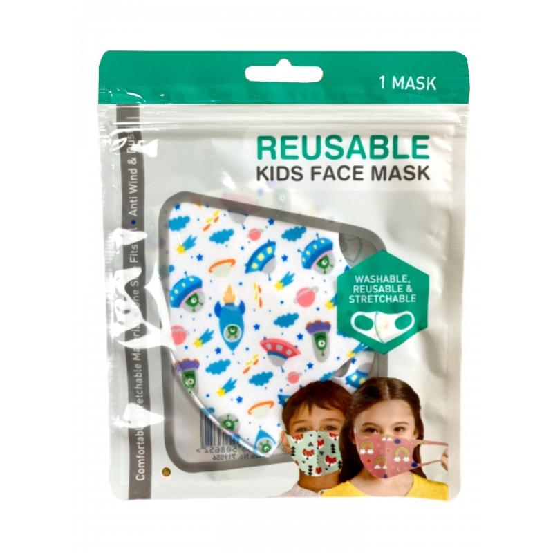 Detské ochranné rúško na tvár Fish 1ks - opakovateľne použiteľné