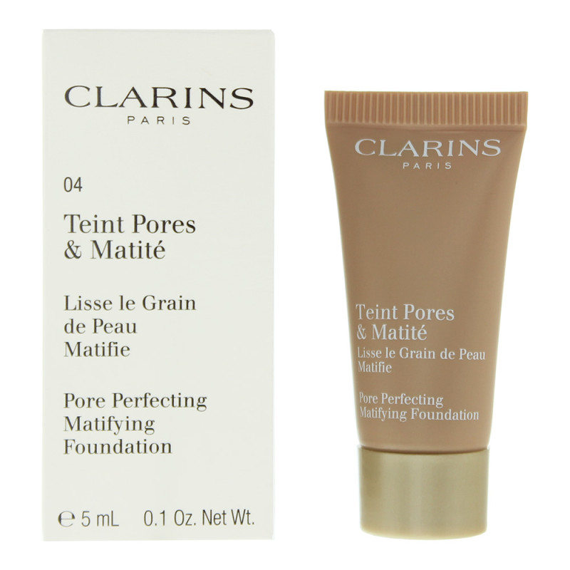 Clarins Pore Perfecting Matifying Foundation 04 Nude Amber 5ml, Make-up