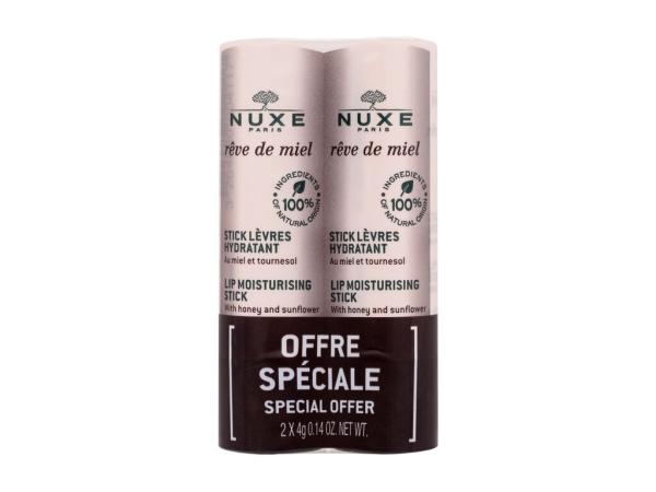 NUXE Reve de Miel Lip Moisturising Stick (W) 2x4g, Balzam na pery