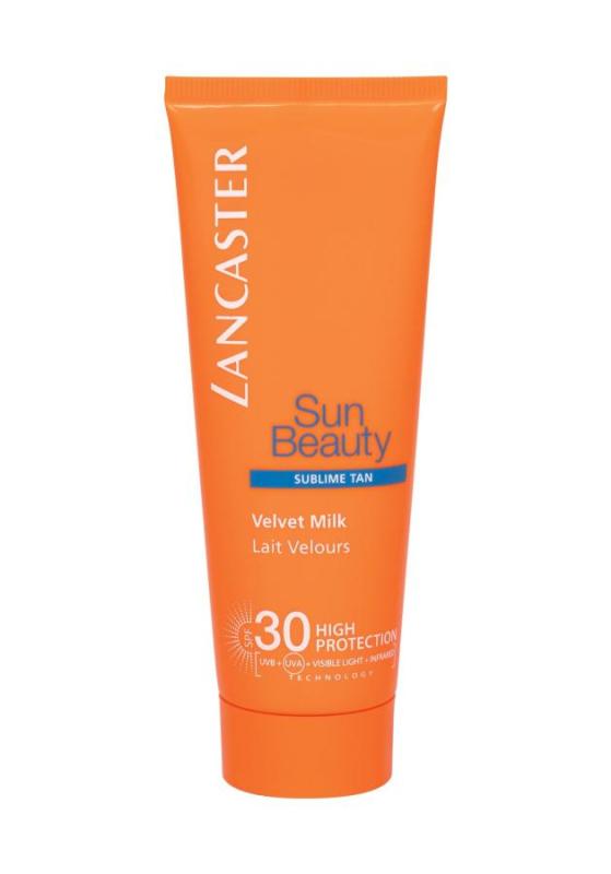 Lancaster Sun Beauty Velvet Milk 75ml, Opaľovací prípravok SPF30 (PÔVODNÁ CENA €11,60)
