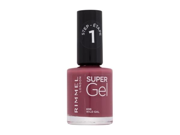 Rimmel London Super Gel STEP1 030 Wild Gal (W) 12ml, Lak na nechty