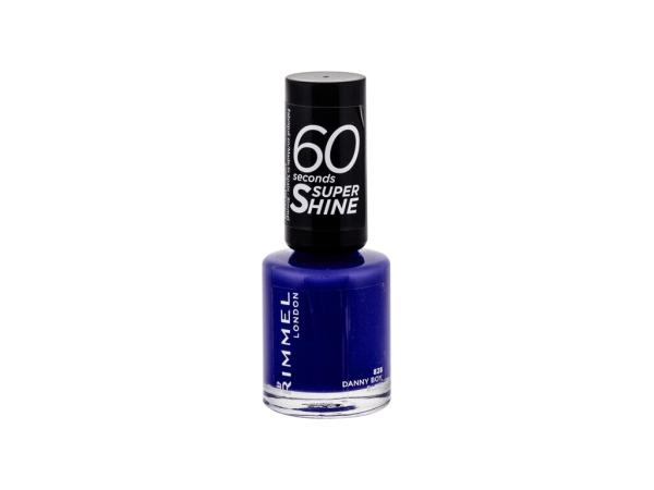 Rimmel London 60 Seconds Super Shine 828 Danny Boy, Blue! (W) 8ml, Lak na nechty