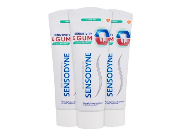 Sensodyne Sensitivity & Gum Caring Mint (U) 3x75ml, Zubná pasta Trio