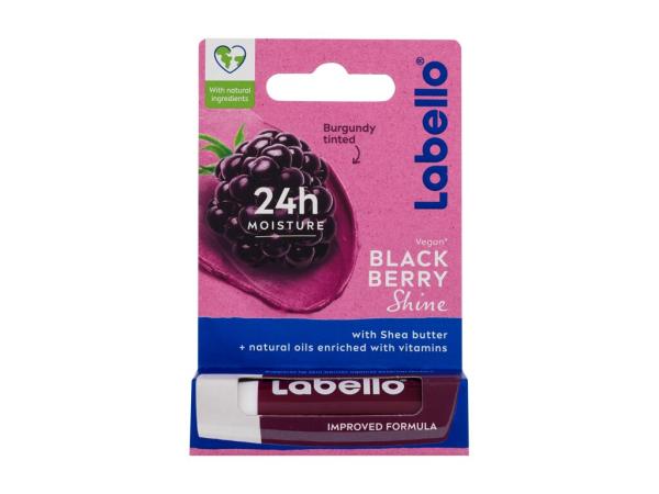 Labello 24h Moisture Lip Balm Blackberry Shine (W)  4,8g, Balzam na pery