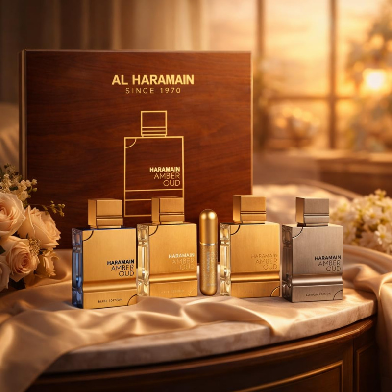 Al Haramain Amber Oud Collection (U) 4 x 60 ml + plniteľný flakón 4