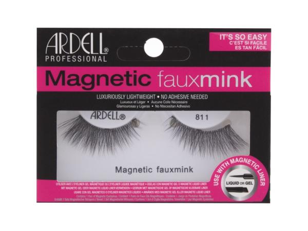 Ardell Magnetic Faux Mink 811 Black (W) 1ks, Umelé mihalnice