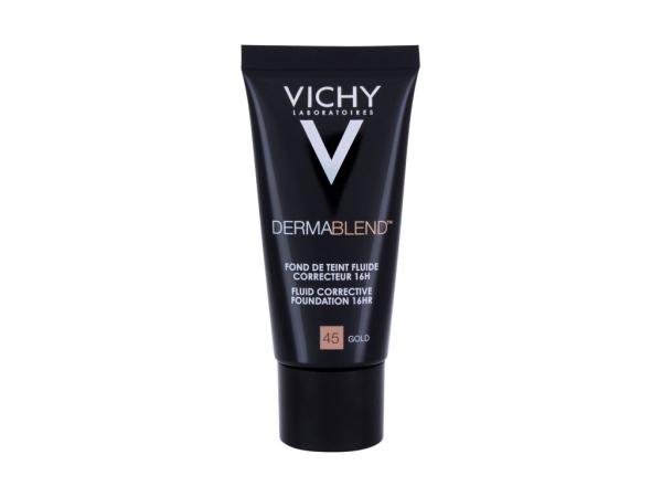 Vichy Dermablend Fluid Corrective Foundation 45 Gold (W) 30ml, Make-up SPF35