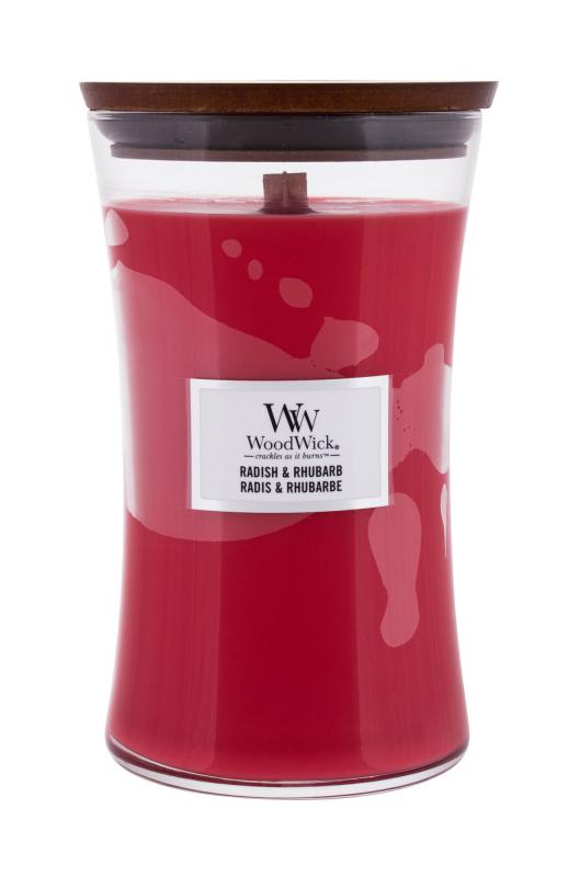 WoodWick oválna váza Radish & Rhubarb (U)  609.5g, Vonná sviečka