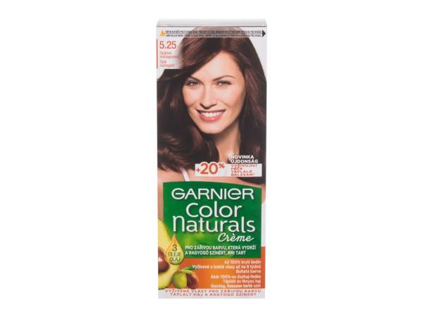 Garnier Color Naturals Créme 5,25 Light Opal Mahogany Brown (W) 40ml, Farba na vlasy