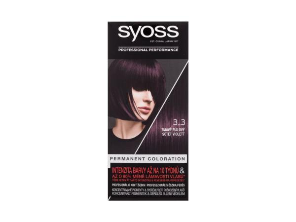 Syoss Permanent Coloration 3-3 Dark Violet (W) 50ml, Farba na vlasy