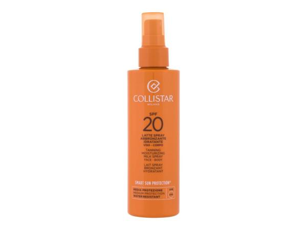 Collistar Smart Sun Protection Tanning Moisturizing Milk Spray (U) 200ml, Opaľovací prípravok na telo SPF20
