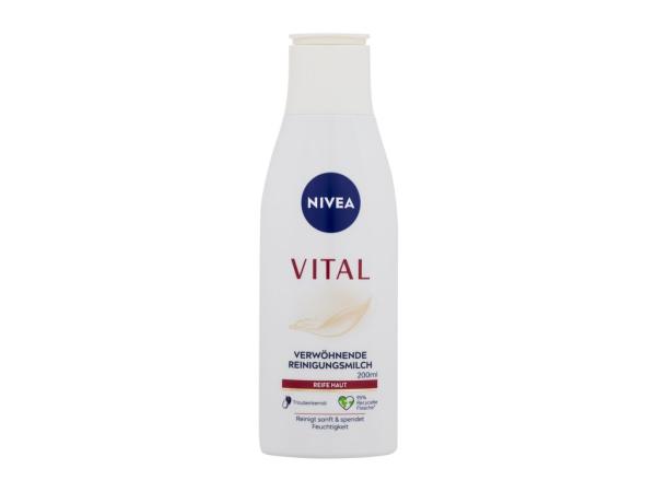 Nivea Vital Pampering Cleansing Milk (W) 200ml, Čistiace mlieko