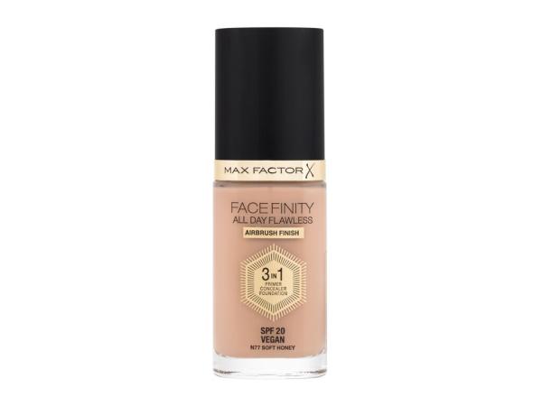 Max Factor Facefinity All Day Flawless N77 Soft Honey (W) 30ml, Make-up SPF20