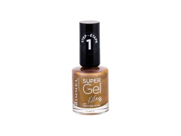 Rimmel London Super Gel By Kate STEP1 071 Guilty Pleasure (W) 12ml, Lak na nechty