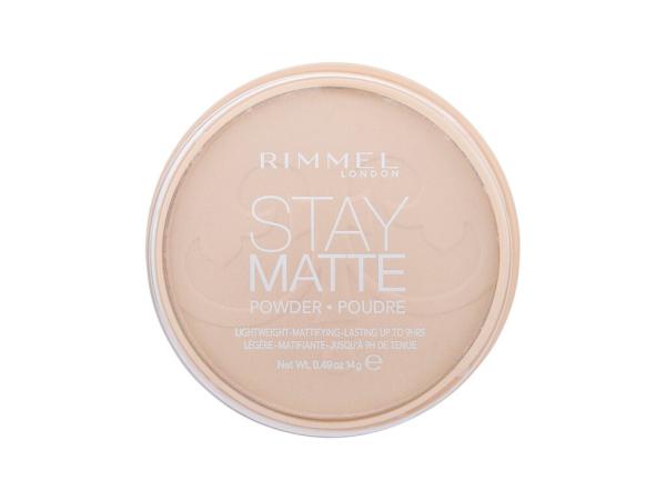 Rimmel London Stay Matte 003 Peach Glow (W) 14g, Púder