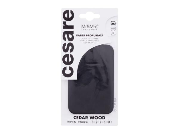 Mr&Mrs Fragrance Cesare Scented Card (U) 1ks, Vôňa do auta Cedar Wood