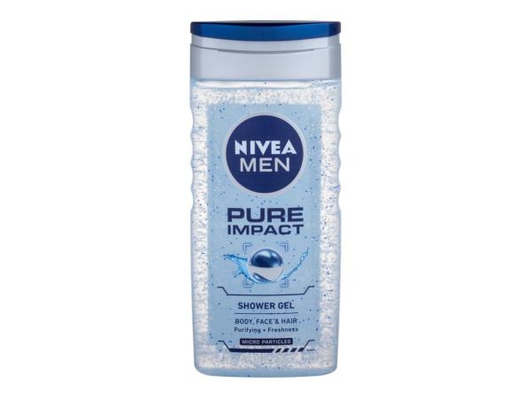 Nivea Men Pure Impact (M) 250ml, Sprchovací gél