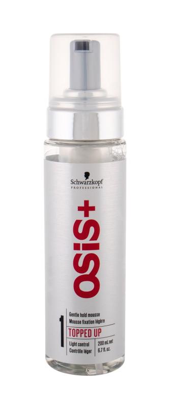 Schwarzkopf Professi Topped Up Gentle Hold Mousse Osis+ (W)  200ml, Objem vlasov