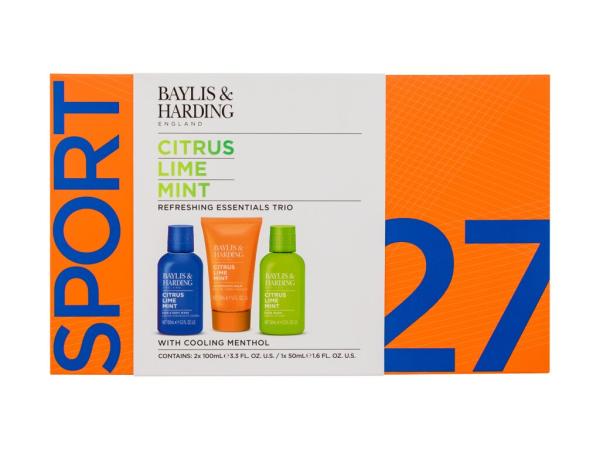 Baylis & Harding Citrus Lime & Mint Refreshing Essentials Trio (M) 100ml, Sprchovací gél