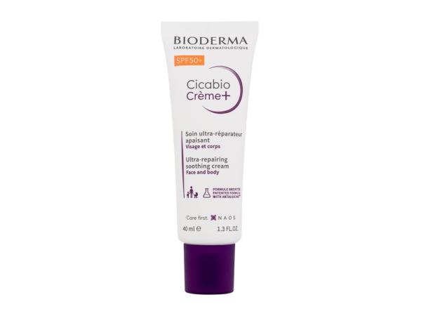 BIODERMA Cicabio Creme+ Ultra-Repairing Soothing Cream (U) 40ml, Telový krém SPF50+