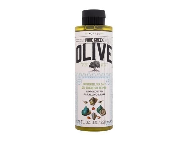 Korres Shower Gel Sea Salt Pure Greek Olive (W)  250ml, Sprchovací gél