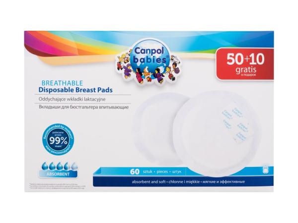 Canpol babies Ultra Dry Breathable Disposable Breast Pads (W) 60ks, Vložky do podprsenky