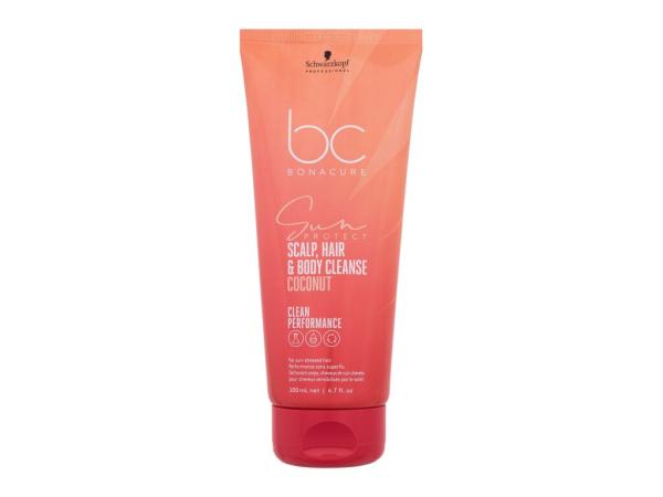 Schwarzkopf Professi BC Bonacure Sun Protect Scalp, Hair & Body Cleanse Coconut (W) 200ml, Šampón