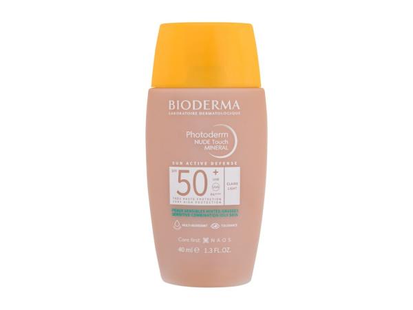 BIODERMA Photoderm Nude Touch Mineral Light (U) 40ml, Opaľovací prípravok na tvár SPF50+