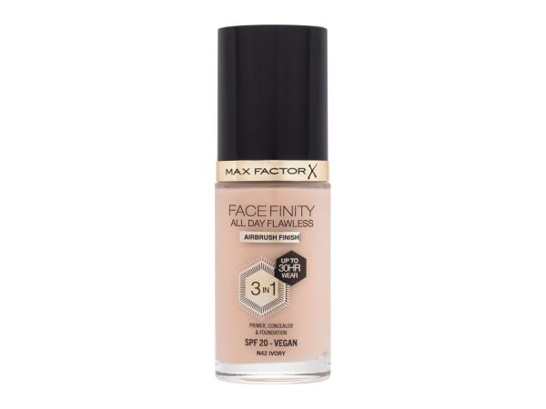 Max Factor Facefinity All Day Flawless N42 Ivory (W) 30ml, Make-up SPF20