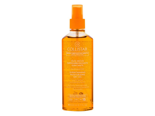 Collistar Special Perfect Tan Supertanning Moisturizing Dry Oil (W) 200ml, Opaľovací prípravok na telo SPF15