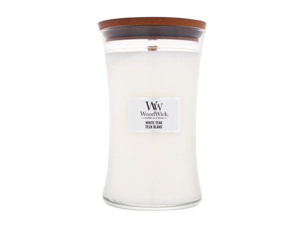 WoodWick White Teak (U) 610g, Vonná sviečka