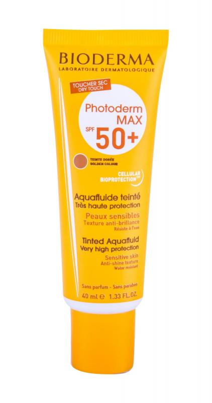 BIODERMA Max Tinted Aquafluid Photoderm (W) 40ml, Opaľovací prípravok na tvár