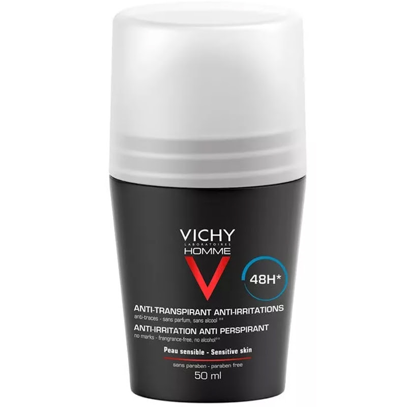 Vichy Homme Extra Sensitive (M) 50ml, Antiperspirant 48H