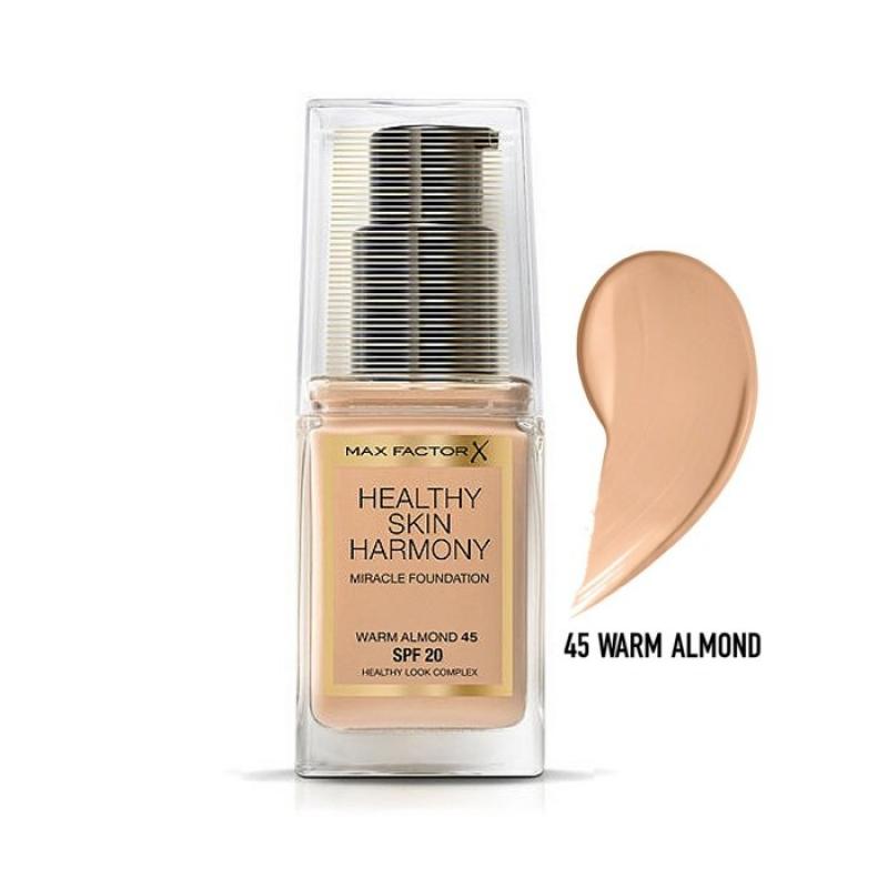 Max Factor Healthy Skin Harmony 45 Warm Almond 30ml, Make-up