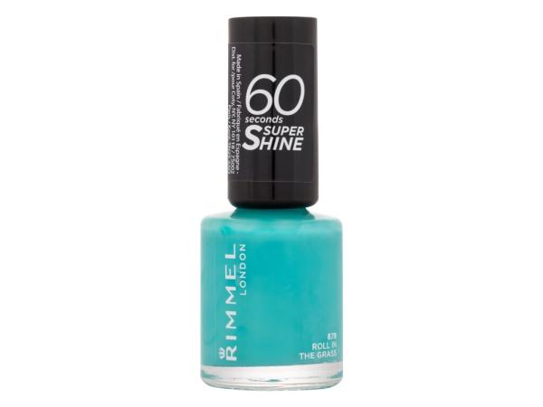 Rimmel London 60 Seconds Super Shine 878 Roll In The Grass (W) 8ml, Lak na nechty