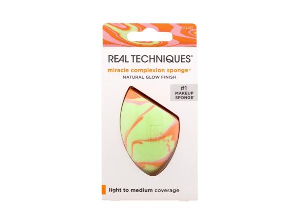 Real Techniques Miracle Complexion Sponge (W) 1ks, Aplikátor Orange Swirl Limited Edition