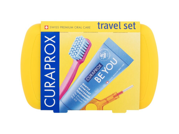 Curaprox Travel Set (U) 1ks, Zubná kefka Yellow