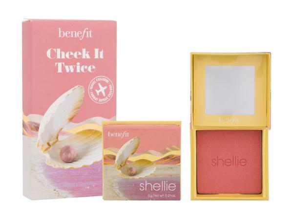 Benefit Shellie Blush Warm Seashell-Pink (W) 6g, Lícenka Cheek It Twice