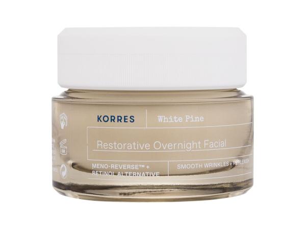 Korres White Pine Restorative Overnight Facial Cream (W) 40ml, Nočný pleťový krém