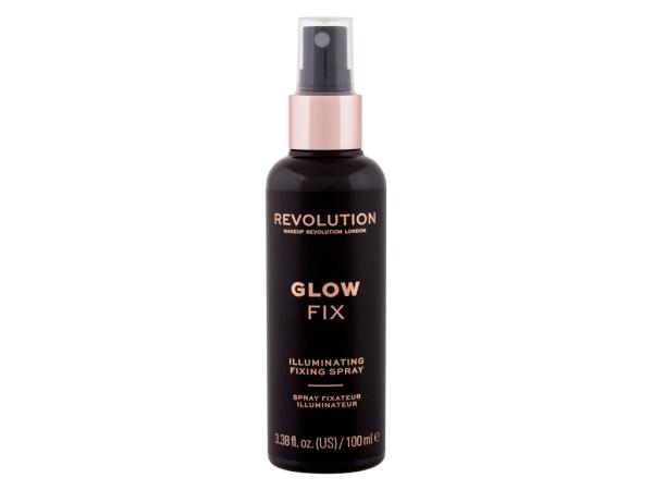 Makeup Revolution Lo Glow Fix Illuminating Fixing Spray (W) 100ml, Fixátor make-upu