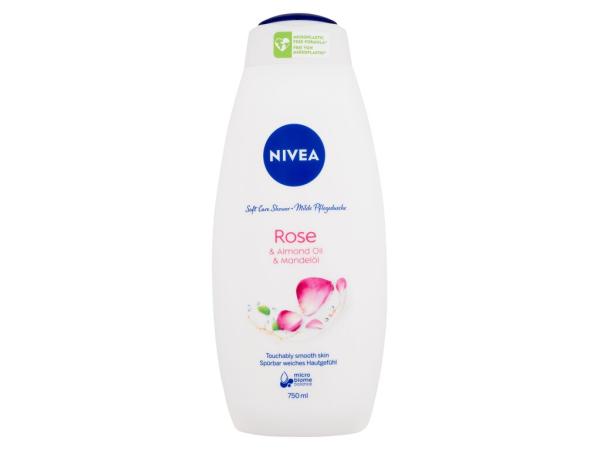 Nivea Rose & Almond Oil (W) 750ml, Sprchovací gél