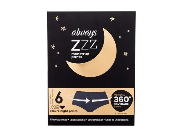 Always Zzz Menstrual Pants (W) 3ks, Menštruačné nohavičky