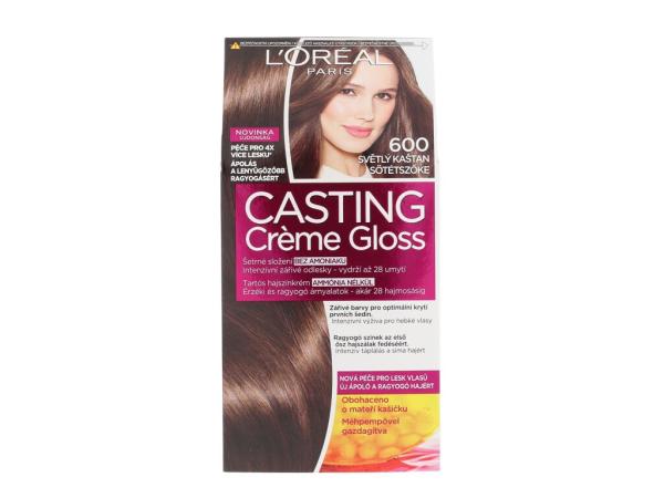 L'Oréal Paris Casting Creme Gloss 600 Light Brown (W) 48ml, Farba na vlasy