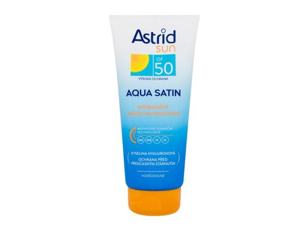 Astrid Sun Aqua Satin Moisturizing Milk (U) 200ml, Opaľovací prípravok na telo SPF50