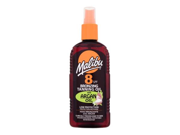 Malibu Bronzing Tanning Oil Argan Oil (W) 200ml, Opaľovací prípravok na telo SPF8