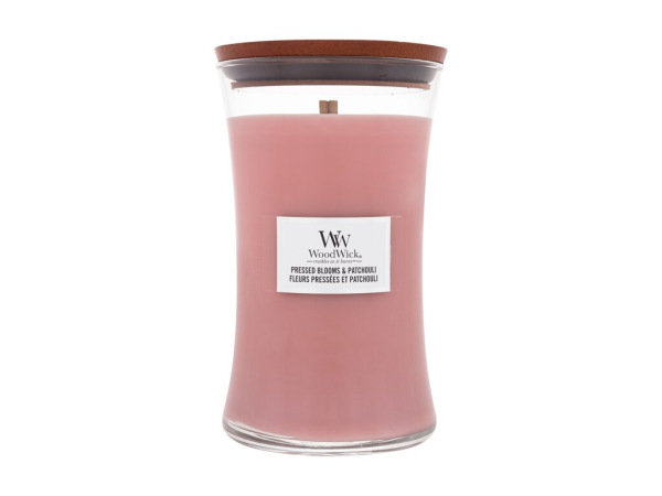 WoodWick Pressed Blooms & Patchouli (U) 610g, Vonná sviečka