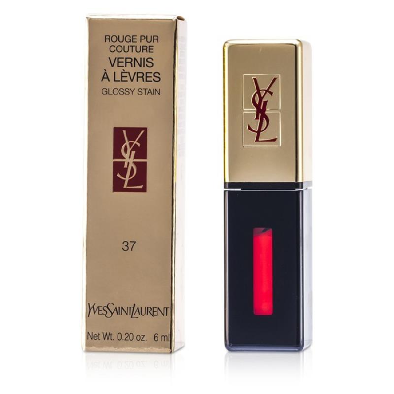 Yves Saint Laurent Rouge Pur Couture Glossy Stain 37 Rose Brulant  6ml, Rúž