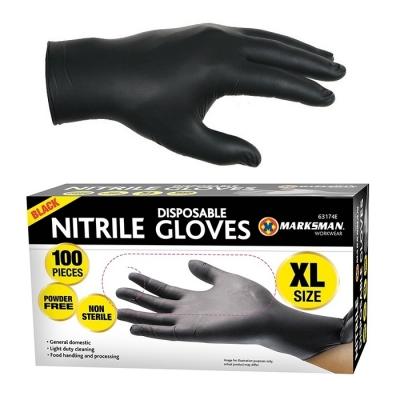 ASAP Jednorázové Nitrilové rukavice čierne 100ks