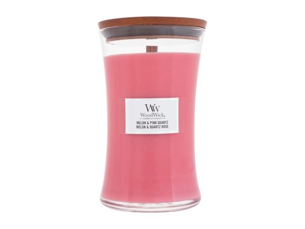 WoodWick Melon & Pink Quartz (U) 610g, Vonná sviečka