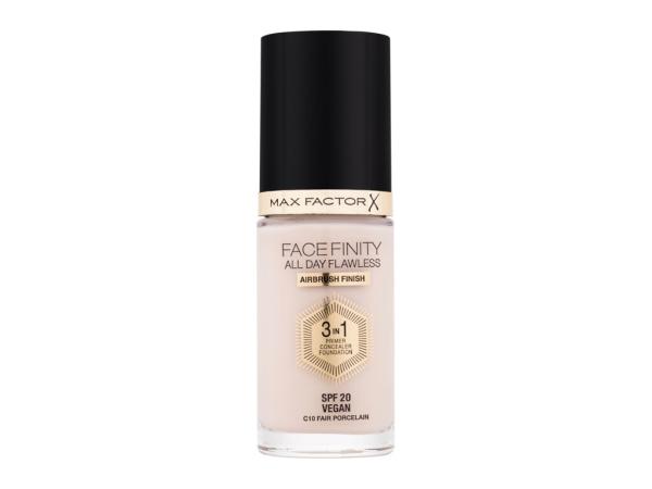 Max Factor Facefinity All Day Flawless C10 Fair Porcelain (W) 30ml, Make-up SPF20